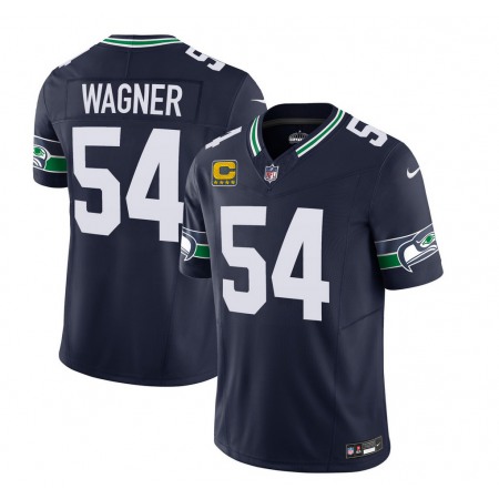 Men's Seattle Seahawks #54 Bobby Wagner 2023 F.U.S.E. With 4-Star C Patch Navy Limited Stitched Football Jersey