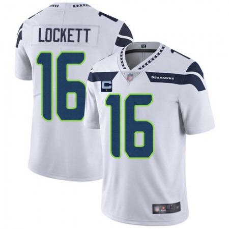 Men's Seattle Seahawks #16 Tyler Lockett White 2019 100th Season Vapor Untouchable Limited Stitched NFL Jersey