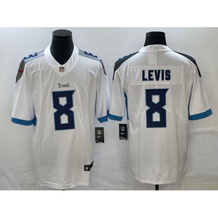 Men's Tennessee Titans #8 Will Levis White Vapor Untouchable Stitched Jersey