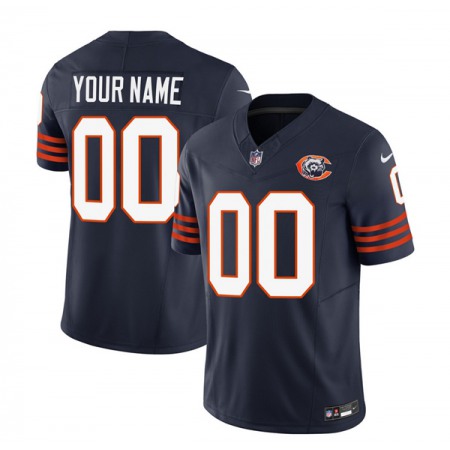 Men's Chicago Bears Active Player Custom 2023 F.U.S.E. Navy Throwback Limited Stitched Football Jersey