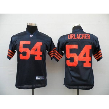 Bears #54 Brian Urlacher Blue/Orange 1940s Throwback Stitched Youth NFL Jersey