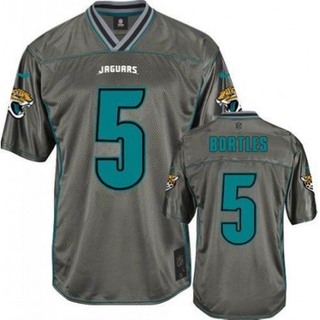 Nike Jaguars #5 Blake Bortles Grey Youth Stitched NFL Elite Vapor Jersey