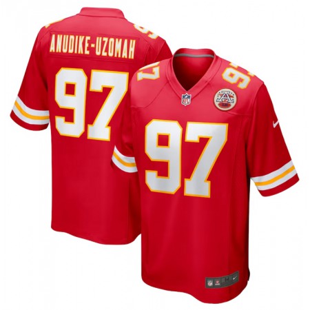 Youth Kansas City Chiefs #97 Felix Anudike-Uzomah Red Stitched Jersey