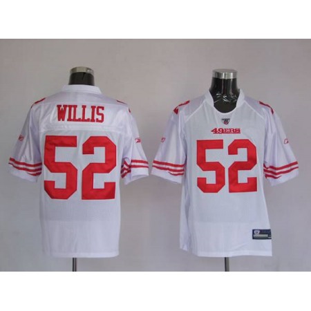 49ers #52 Patrick Willis White Stitched Youth NFL Jersey