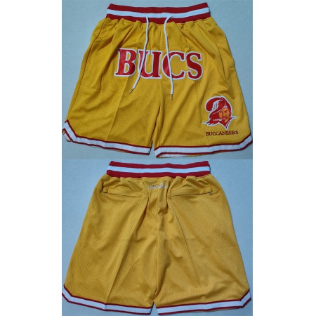 Men's Tampa Bay Buccaneers Yellow Shorts (Run Smaller)