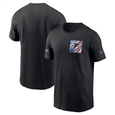 Men's Atlanta Falcons Black 2023 Crucial Catch Sideline Tri-Blend T-Shirt