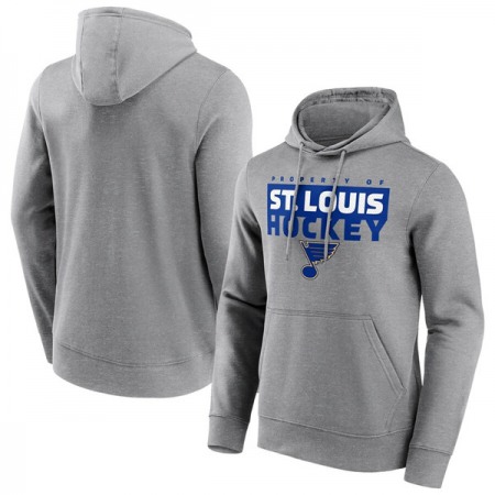 Men's St. Louis Blues Gray Gain Ground Hoodie