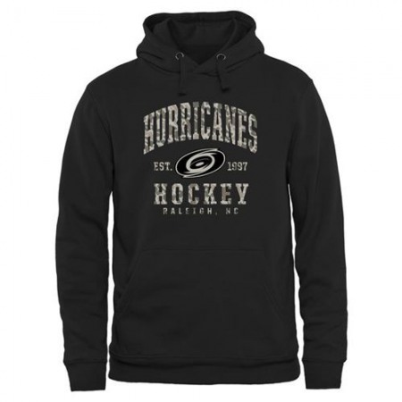 Carolina Hurricanes Camo Stack Pullover Hoodie Black