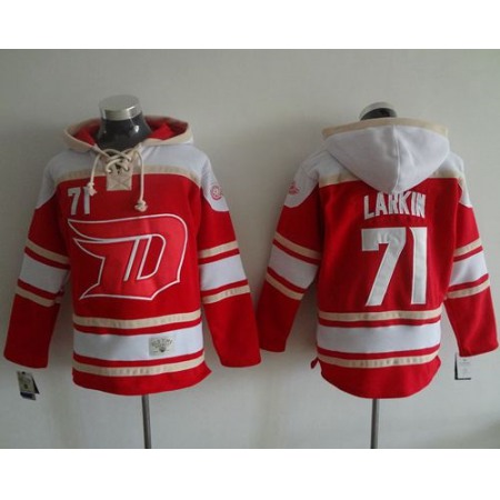 Red Wings #71 Dylan Larkin Red 2016 Stadium Series NHL Hoodie