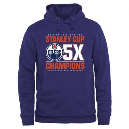 Edmonton Oilers Rinkside Victor Pullover Hoodie Royal