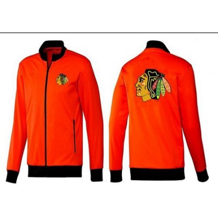 NHL Chicago Blackhawks Zip Jackets Orange-1