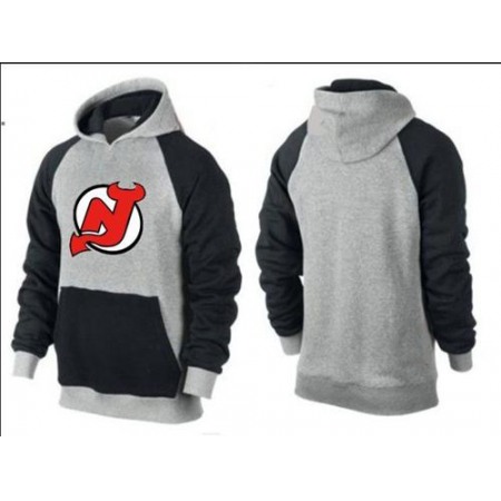 New Jersey Devils Pullover Hoodie Grey & Black