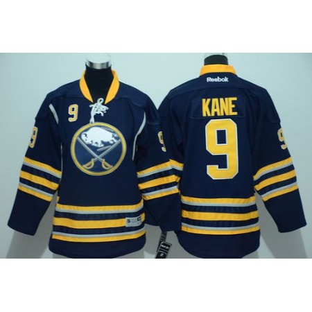 Sabres #9 Evander Kane Navy Blue Youth Stitched NHL Jersey