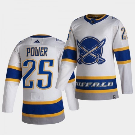 Men's Buffalo Sabres #25 Owen Power White Stitched Jersey