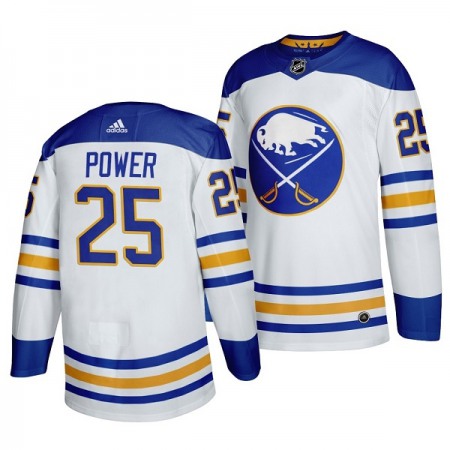 Men's Buffalo Sabres #25 Owen Power White Stitched Jersey