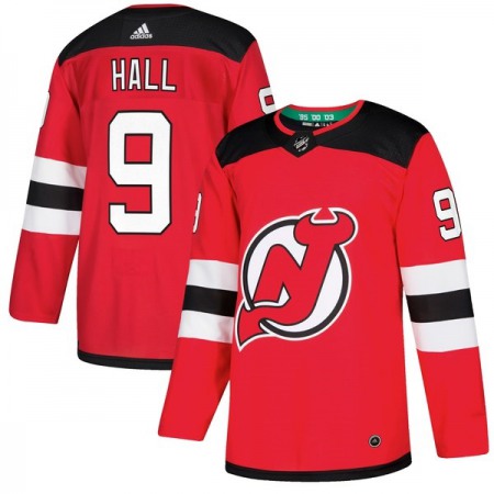 Men's Adidas New Jersey Devils #9 Taylor Hall Red Stitched NHL Jersey