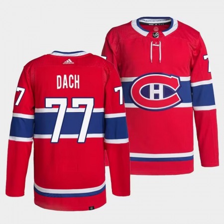 Men's Montreal Canadiens #77 Kirby Dach Red Stitched Jersey