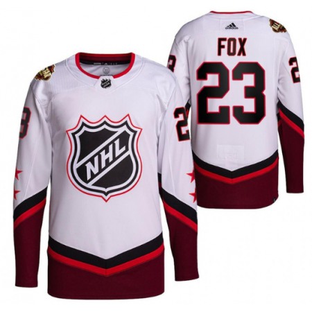 Men's New York Rangers #23 Adam Fox 2022 2022 All-Star White Stitched Jersey