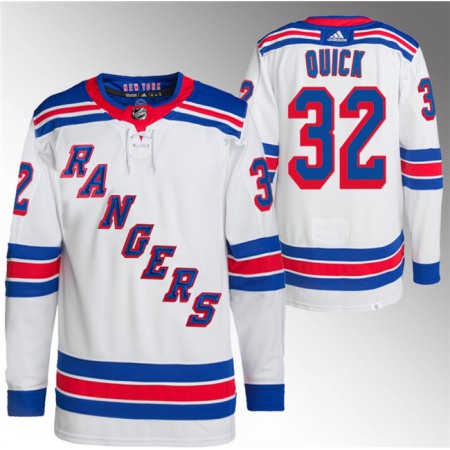 Men's New York Rangers #32 Jonathan Quick White Stitched Jersey