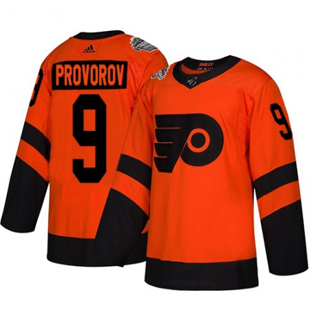 Men's Philadelphia Flyers #9 Ivan Provorov Orange 2019 NHL Stadium Series Stitched Jersey