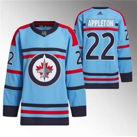 Men's Winnipeg Jets #22 Mason Appleton Light Blue Anniversary Primegreen Stitched Jersey