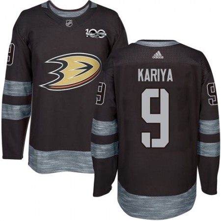 Ducks #9 Paul Kariya Black 1917-2017 100th Anniversary Stitched NHL Jersey