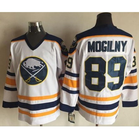 Sabres #89 Alexander Mogilny White CCM Throwback Stitched NHL Jersey