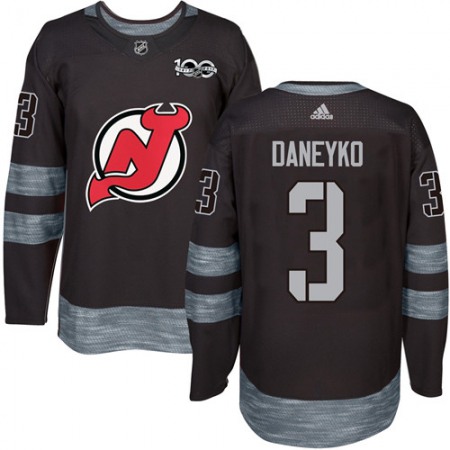 Devils #3 Ken Daneyko Black 1917-2017 100th Anniversary Stitched NHL Jersey