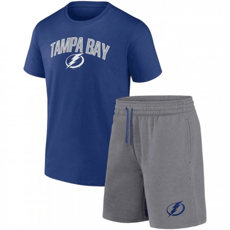 Men's Tampa Bay Lightning Royal/Heather Gray Arch T-Shirt & Shorts Combo Set