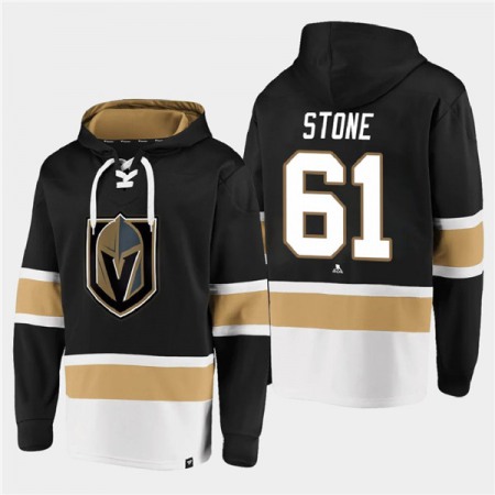 Men's Vegas Golden Knights #61 Mark Stone Black All Stitched Sweatshirt Hoodie