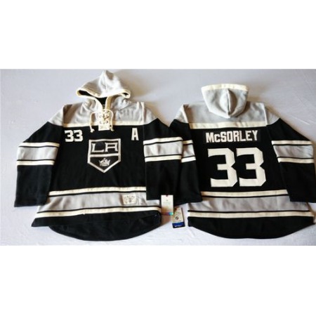 Kings #33 Marty Mcsorley Black Sawyer Hooded Sweatshirt Stitched NHL Jersey