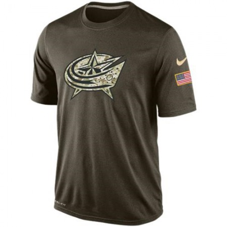 Men's Columbus Blue Jackets Salute To Service Nike Dri-FIT T-Shirt