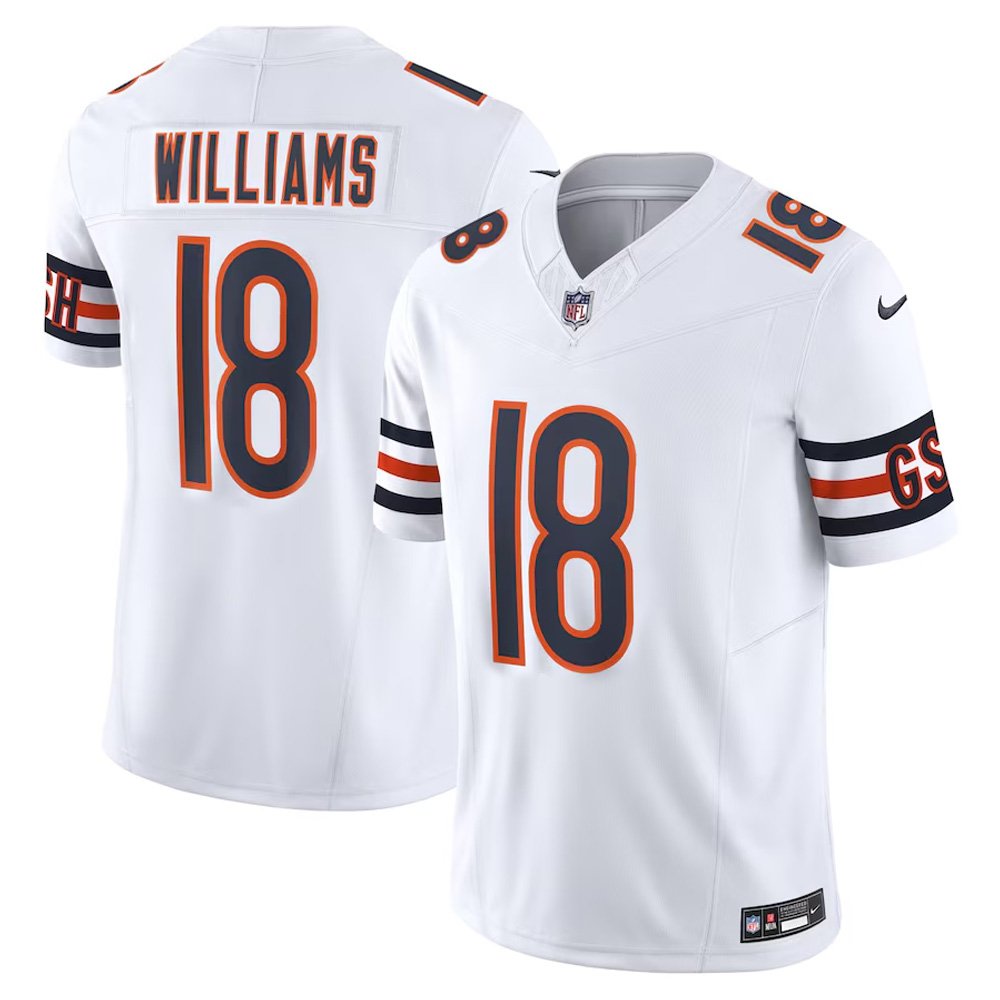 Men's Chicago Bears Caleb Williams Nike White 2024 NFL Draft First